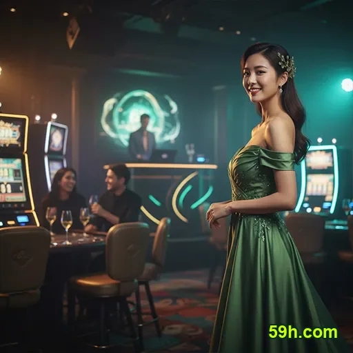 Celular com 59h.com aberto em telas do aplicativo